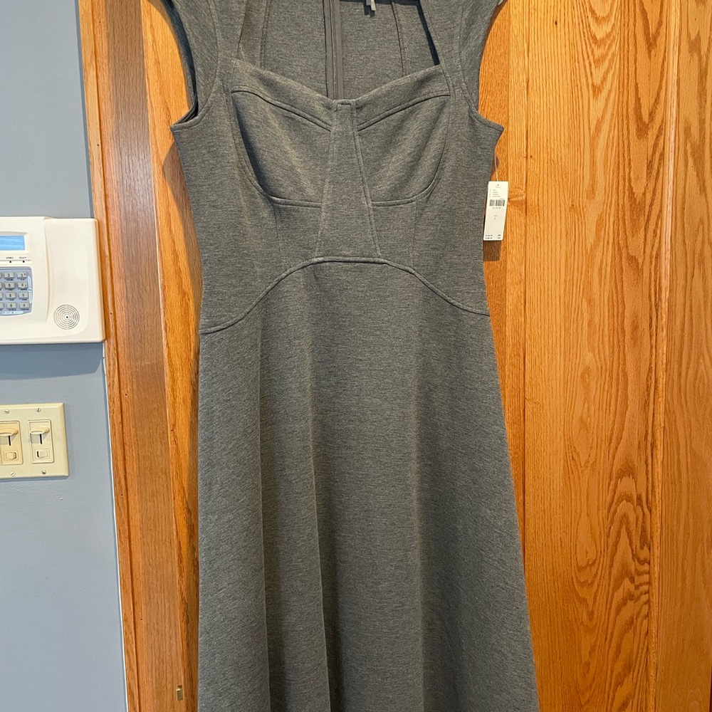 Anthropologie Charcoal Midi Dress